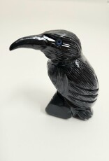 Black Onyx Raven / Crow 2.5" - Stone Animal
