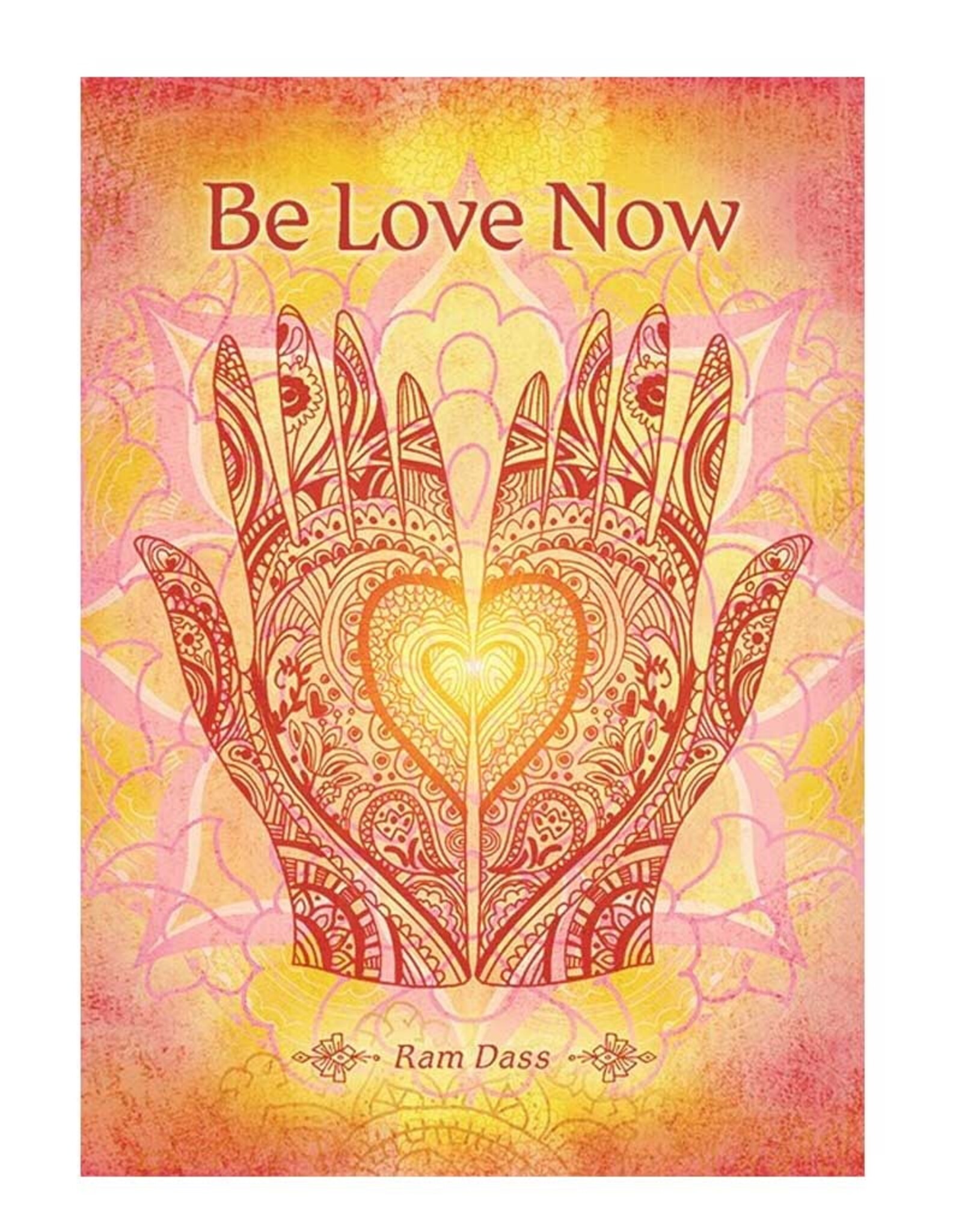 Amber Lotus Be Love Now - Greeting Card