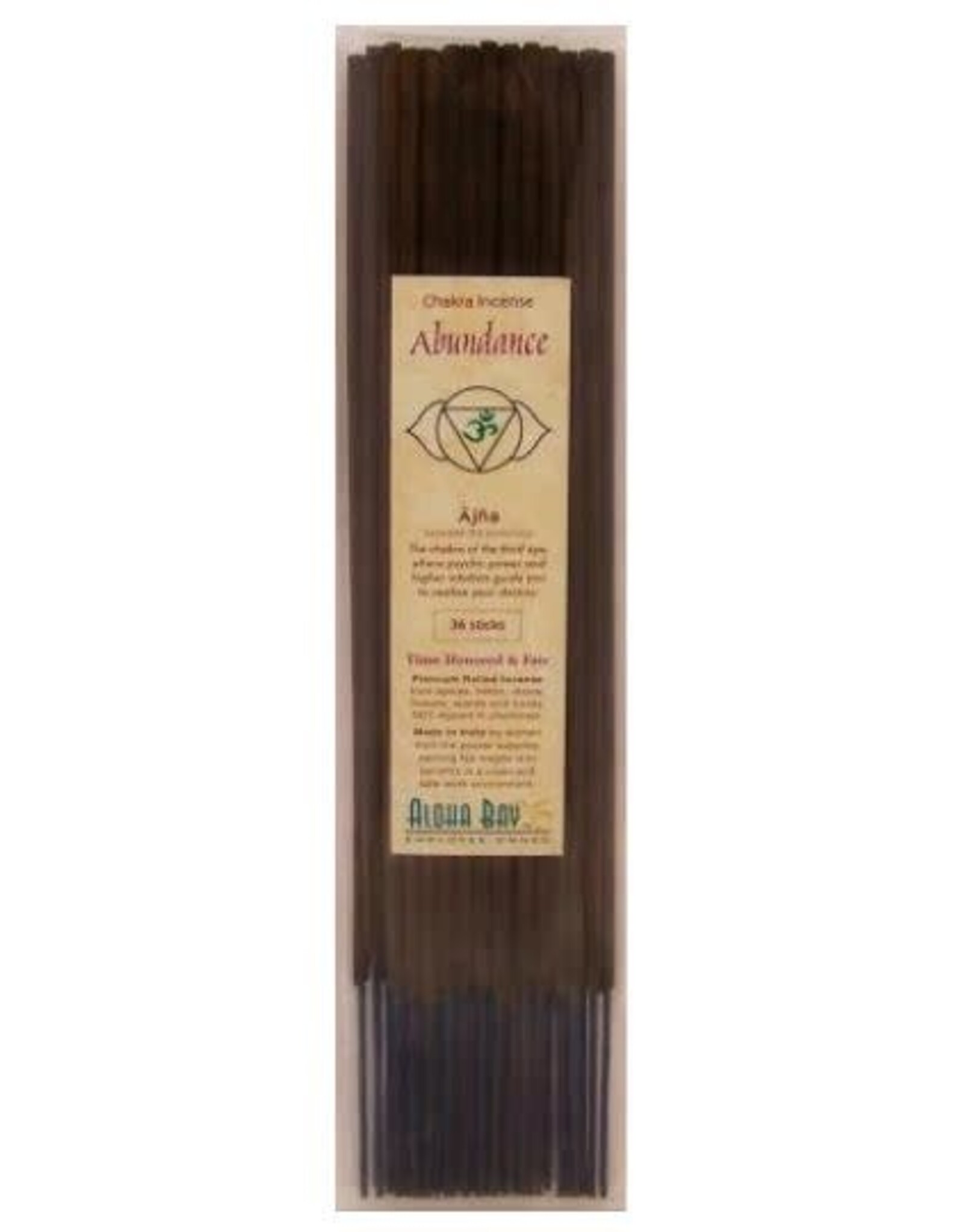 Chakra Incense -  Abundance Third Eye  36 sticks