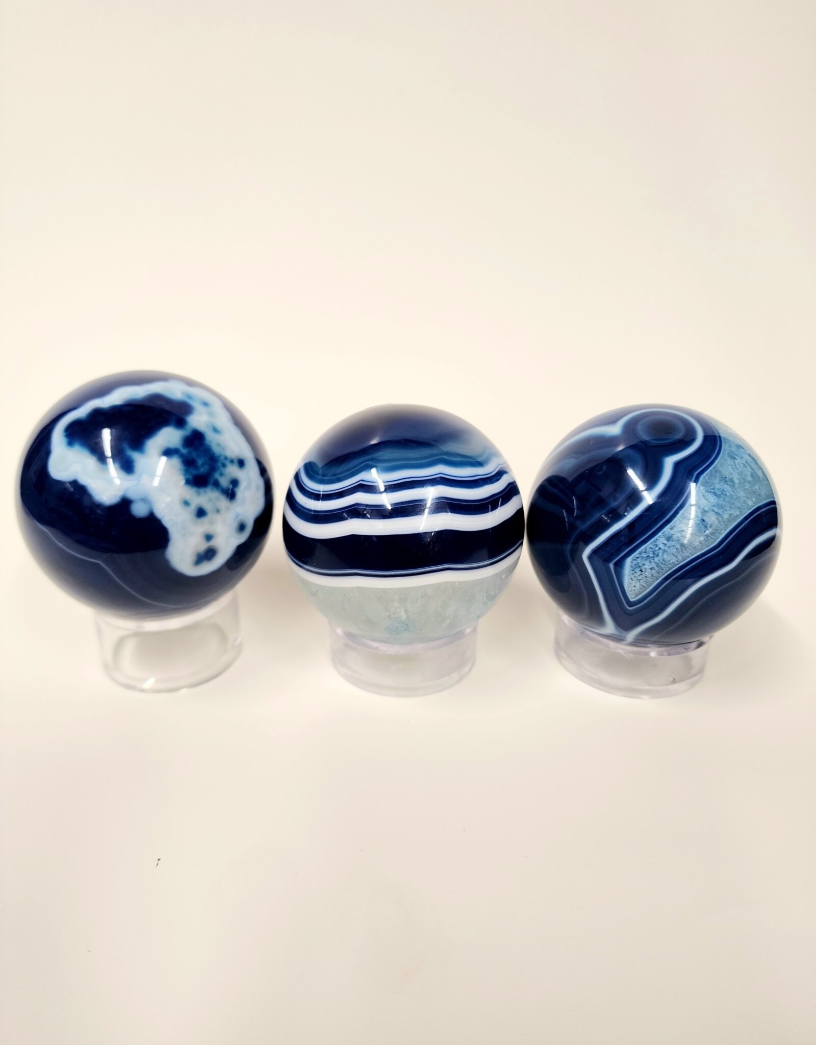 Blue Agate Spheres