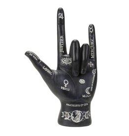 Fantasy Gifts Black Palmistry Hand Statue