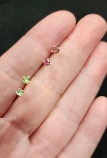 Tourmaline Earrings (Variety of Colours) Sterling Silver 925