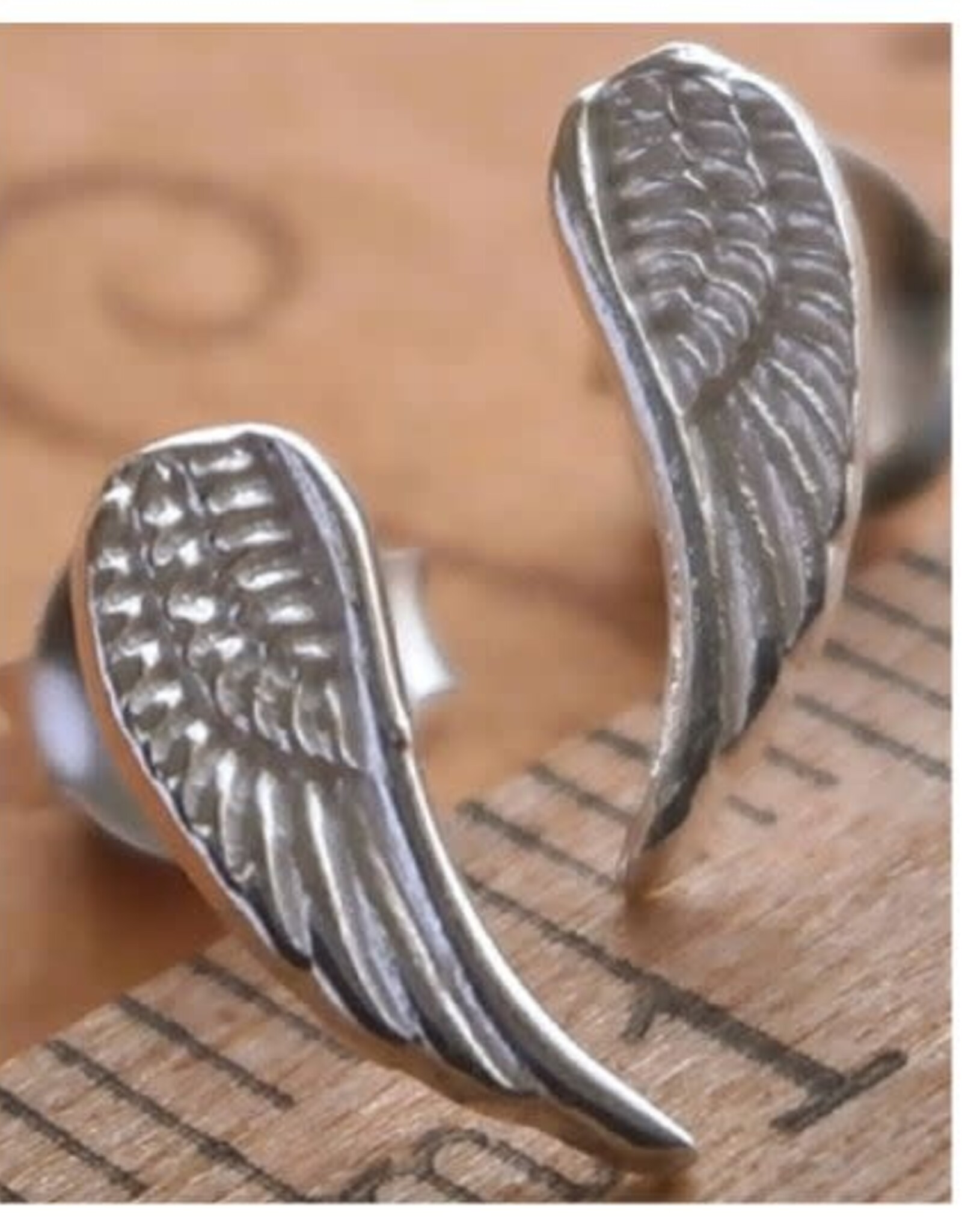 Wing Post Sterling Silver Earrings