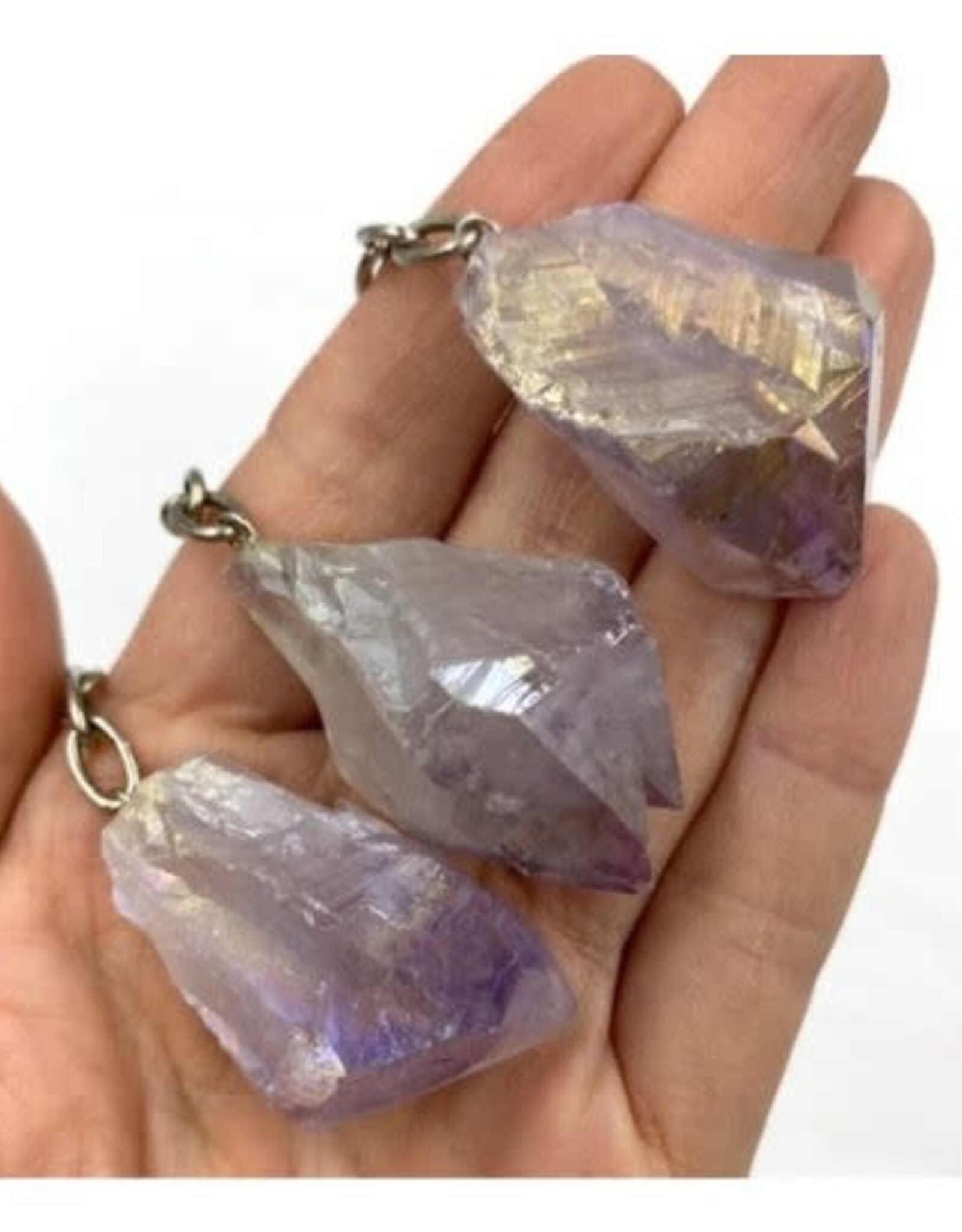 Amethyst Aura Keychains