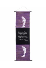 Purple Sea Grass Buddha Banner  - 18″x48″L