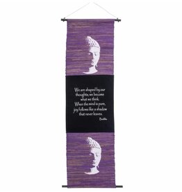 Purple Sea Grass Buddha Banner  - 18″x48″L