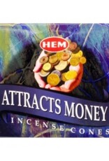 HEM Attracts Money HEM Incense Cones