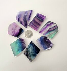 Rainbow Fluorite Polished Slabs $15
