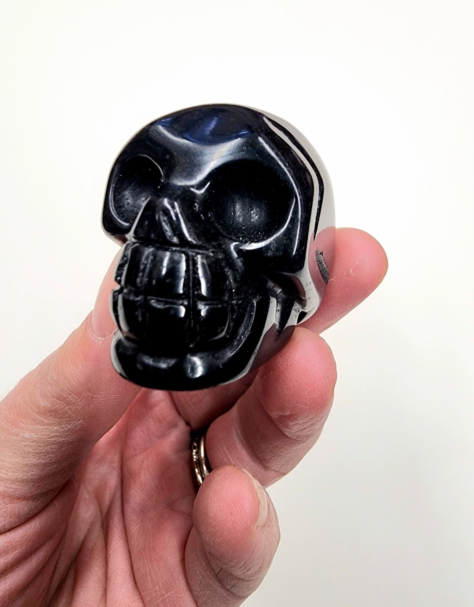 Black Onyx Crystal Skulls  2"