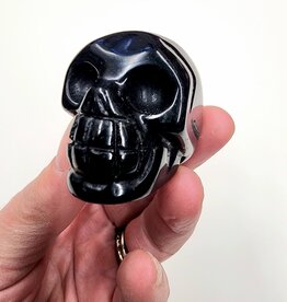 Black Onyx Crystal Skulls  2"