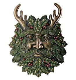 Pacific Trading Greenman Winter Plaque  Wall Hanger 7" x 5.5"