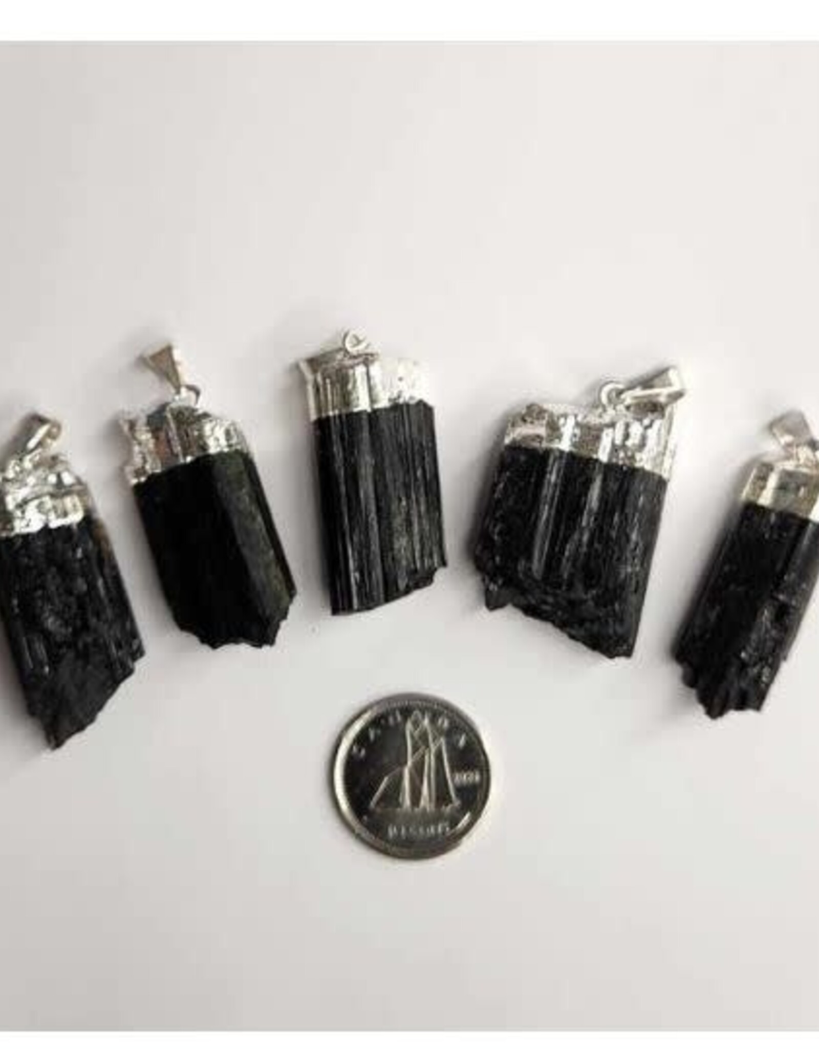 Assorted Black Tourmaline Pendants