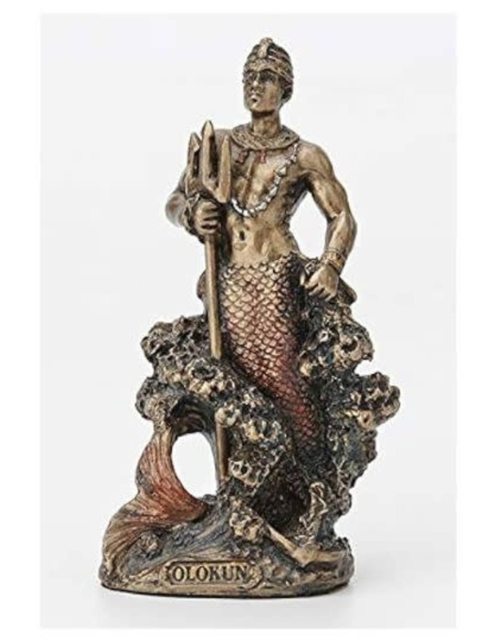 Olokun African God Owner of the Deep Sea 3.75"