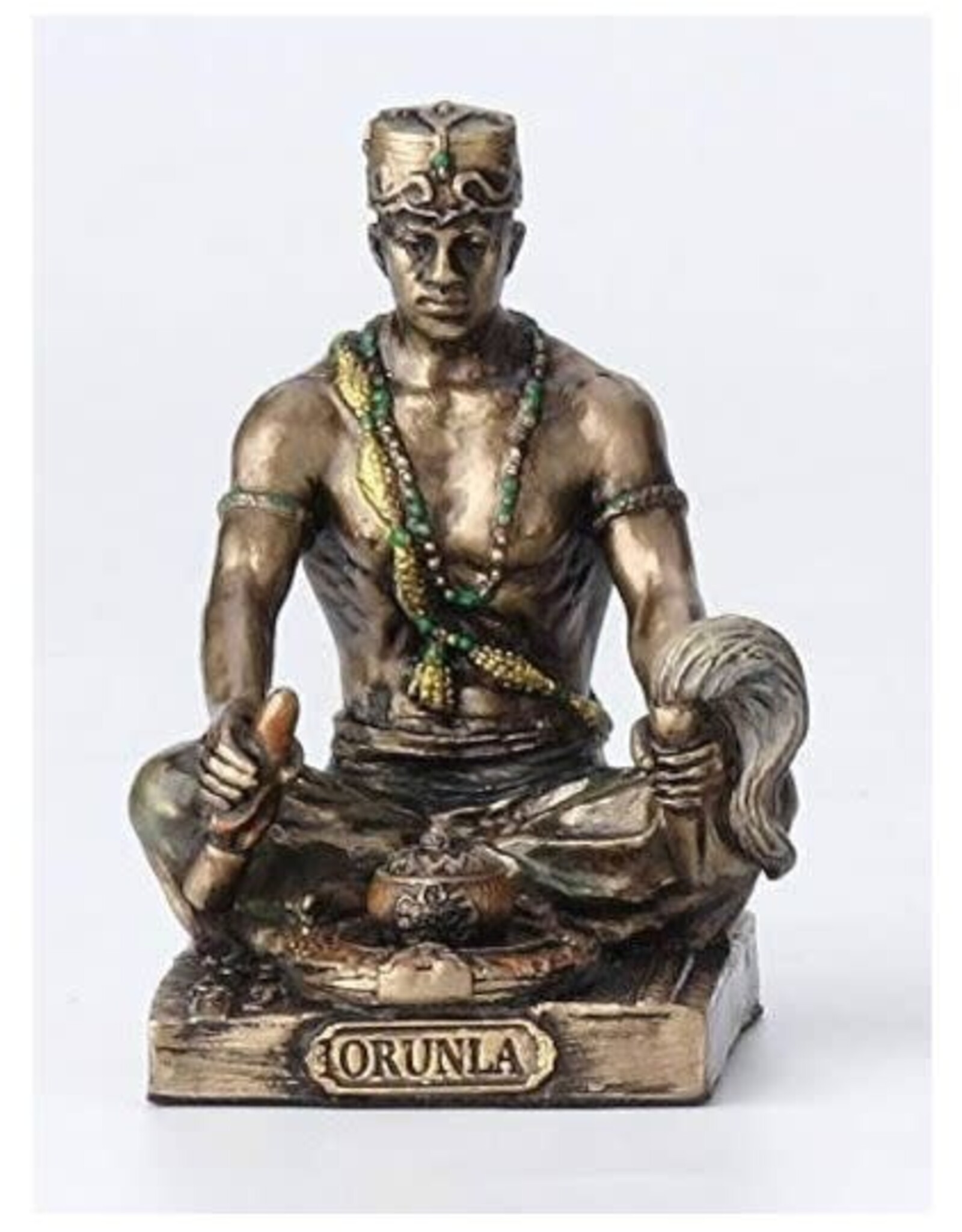 Orunla African God Statue 3"