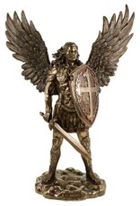 Archangel St Michael with Sword and Shield Statue 7"