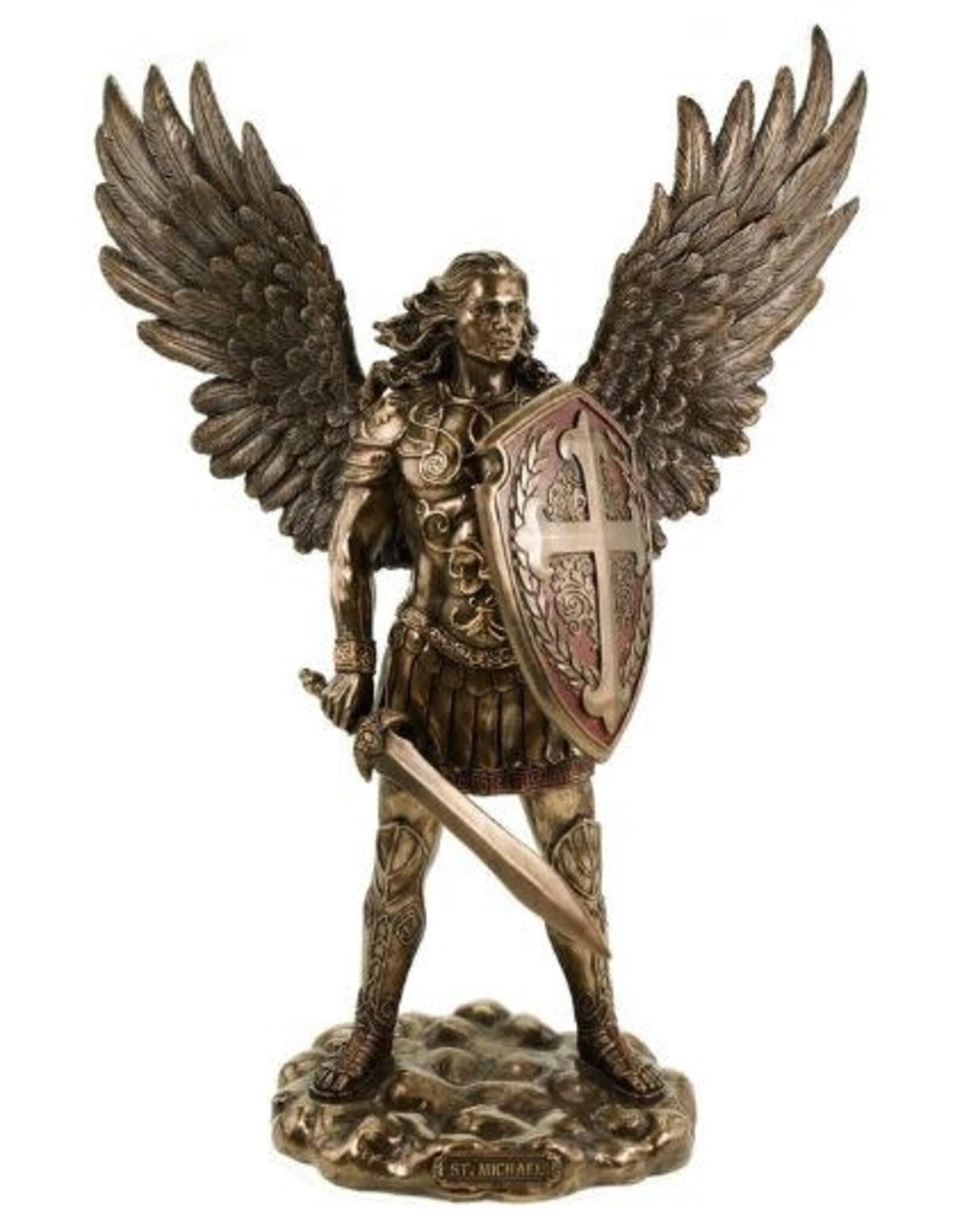 Archangel St Michael with Sword and Shield Statue 7"