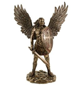 Archangel St Michael with Sword and Shield Statue 7"