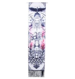 Viking Gods Tapestry Banner with Fringe- 12.5" X 50"