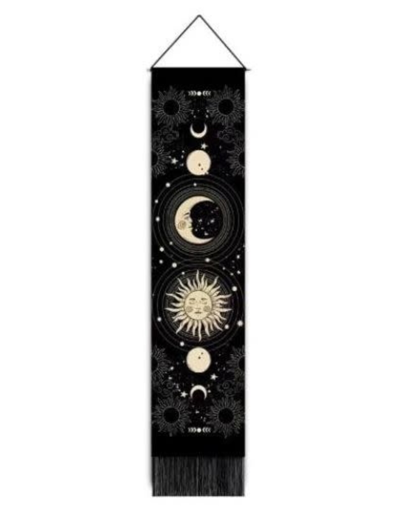 Long Celestial w Fringe Banner - 12.5" X 51"