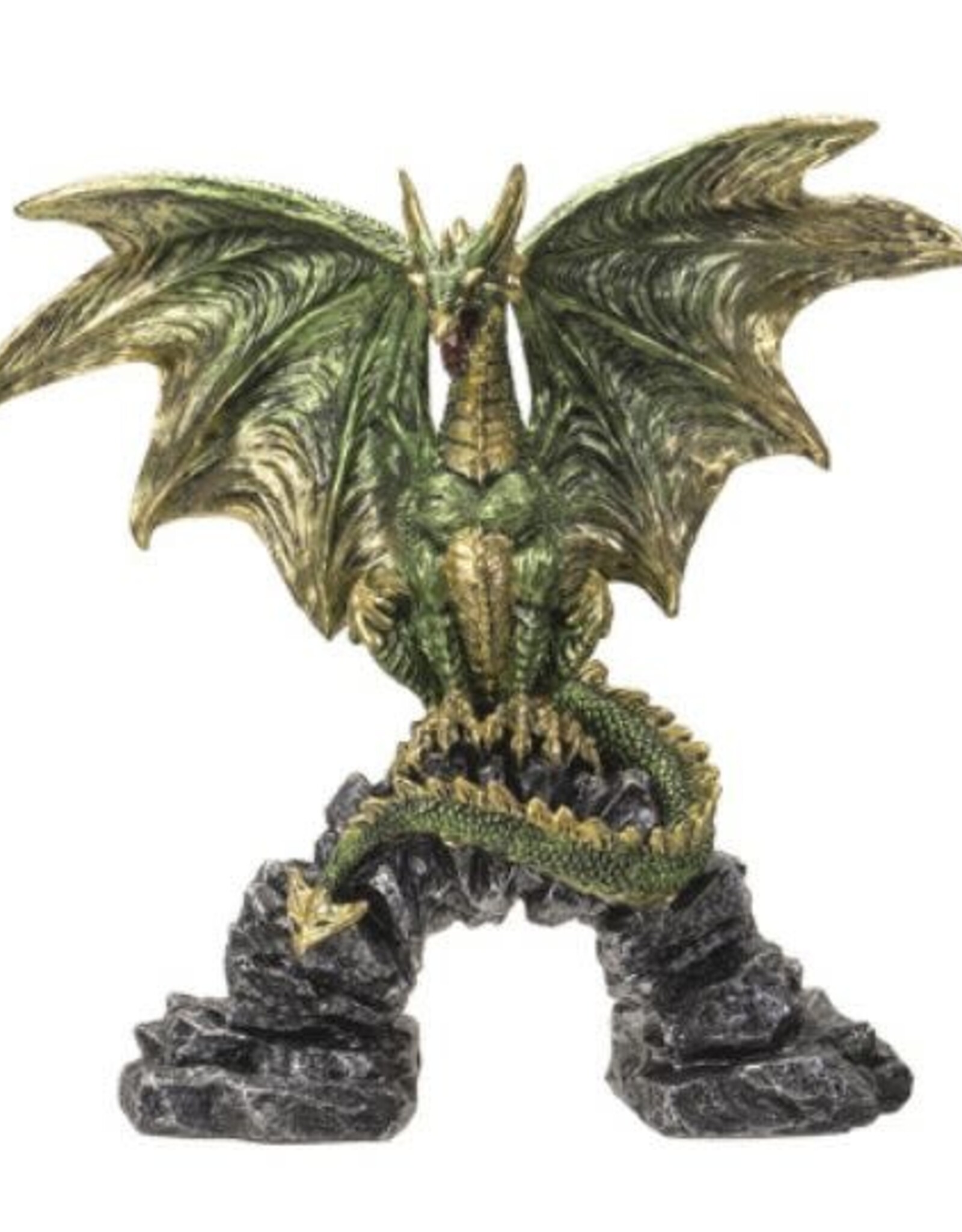 Dragon on Arch Statue 10"