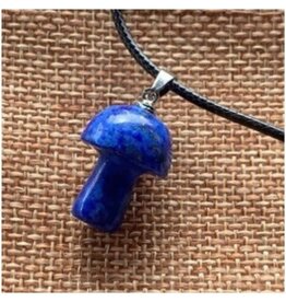 Lapis Lazuli Mini Mushroom Necklace