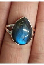 Labradorite Ring C - Size 8 Sterling Silver