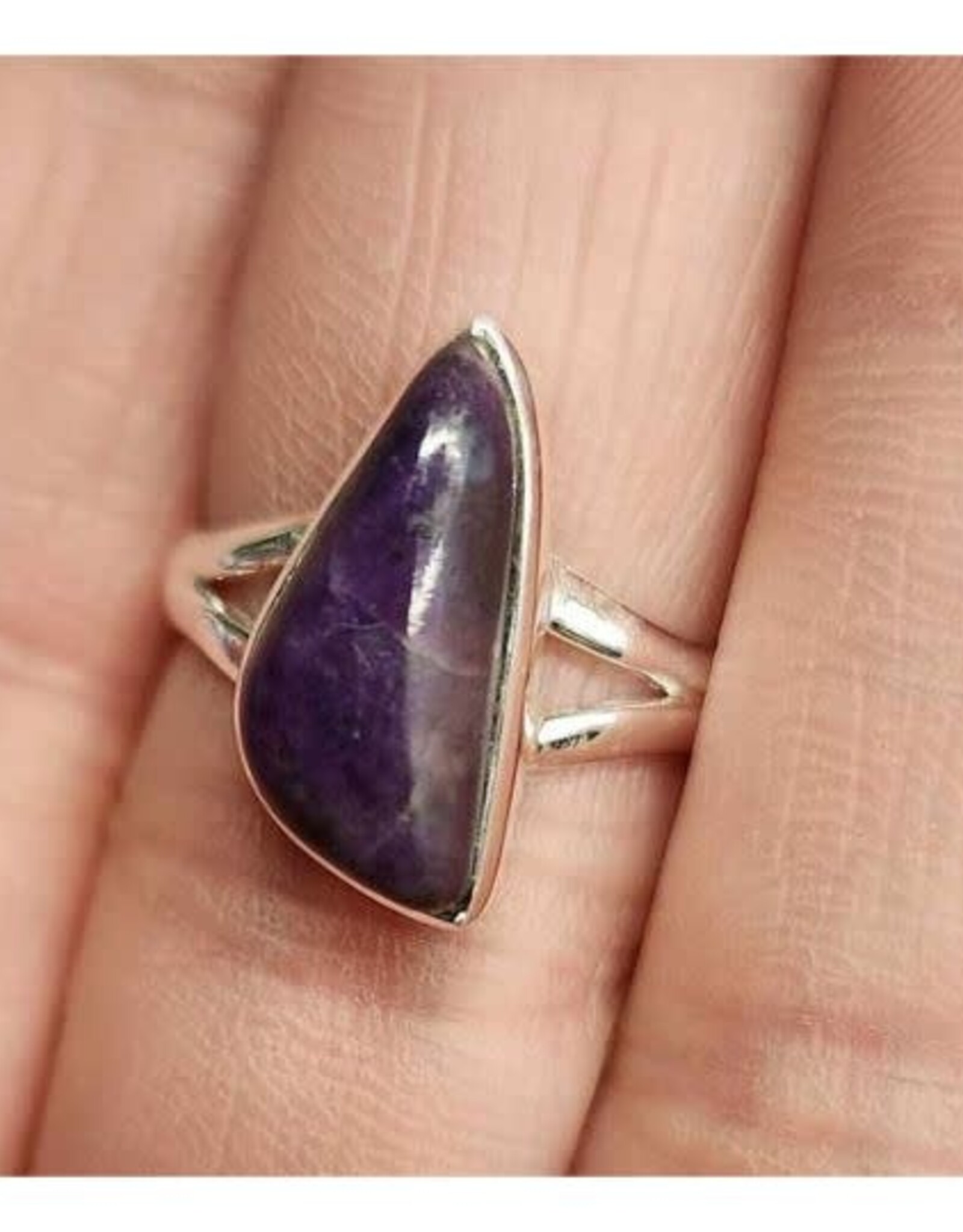 Sugilite Ring - Size 8 Sterling Silver
