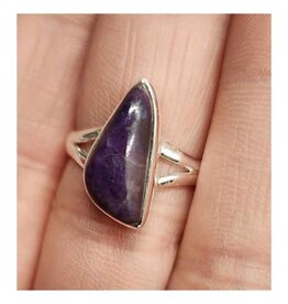 Sugilite Ring - Size 8 Sterling Silver