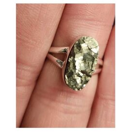 Pyrite Ring - Size 5 Sterling Silver