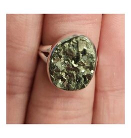 Pyrite Ring - Size 6 Sterling Silver