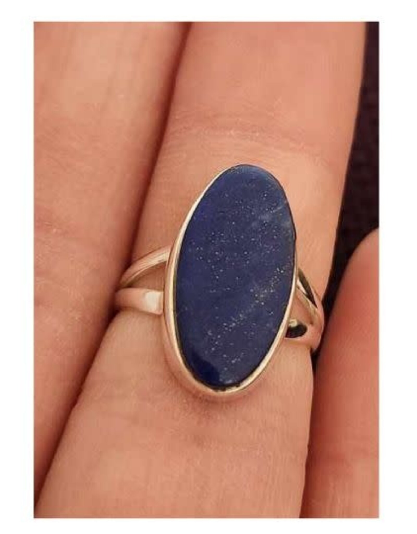 Lapis Lazuli Ring - Size 5 Sterling Silver