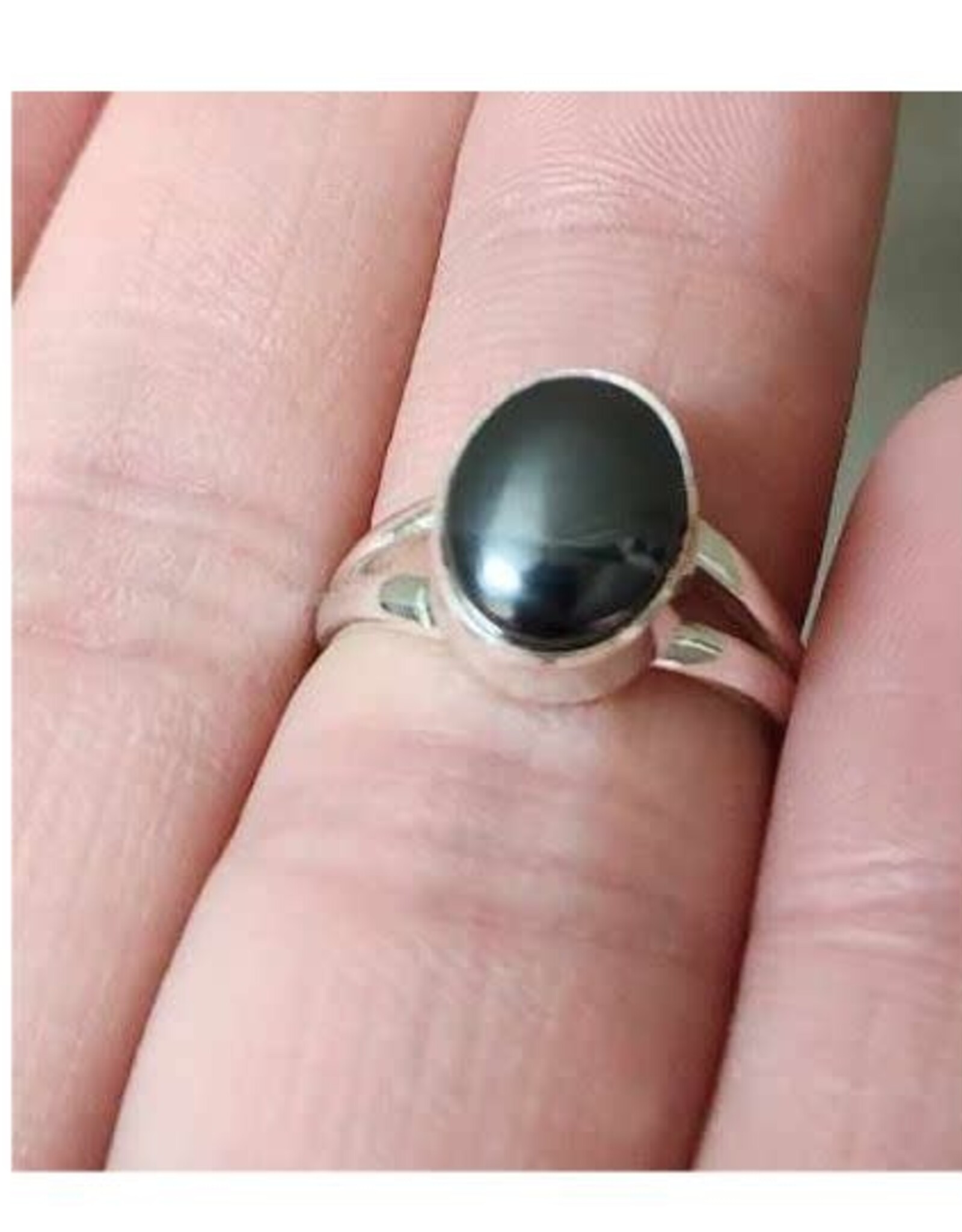 Hematite Ring - Size 5 Sterling Silver