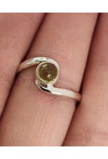 Peridot Ring - Size 10 Sterling Silver