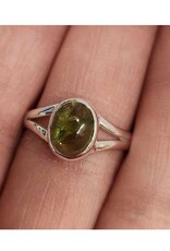 Peridot Ring A - Size 10 Sterling Silver