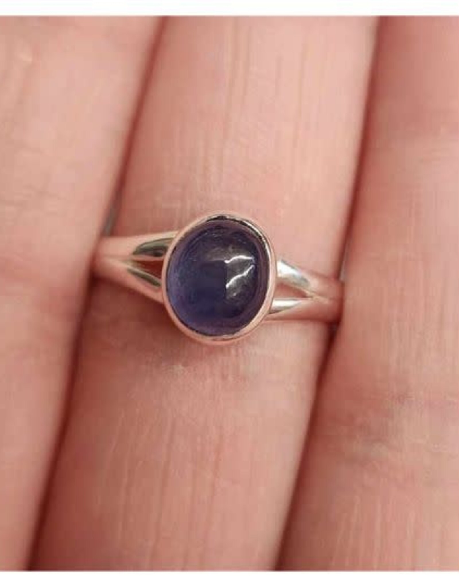 Sapphire Ring - Size 9 Sterling Silver