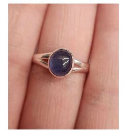 Sapphire Ring - Size 9 Sterling Silver
