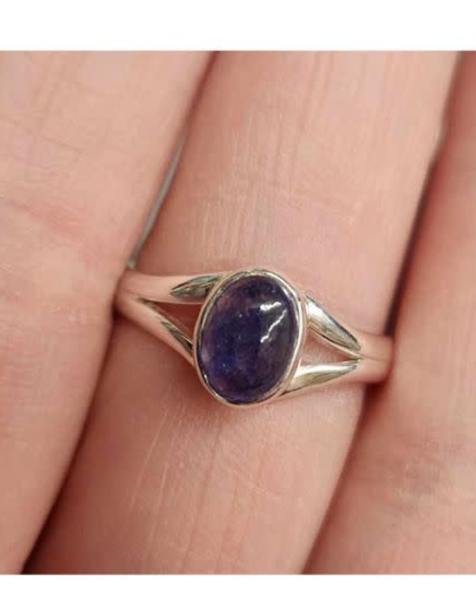 Sapphire Ring - Size 10 Sterling Silver