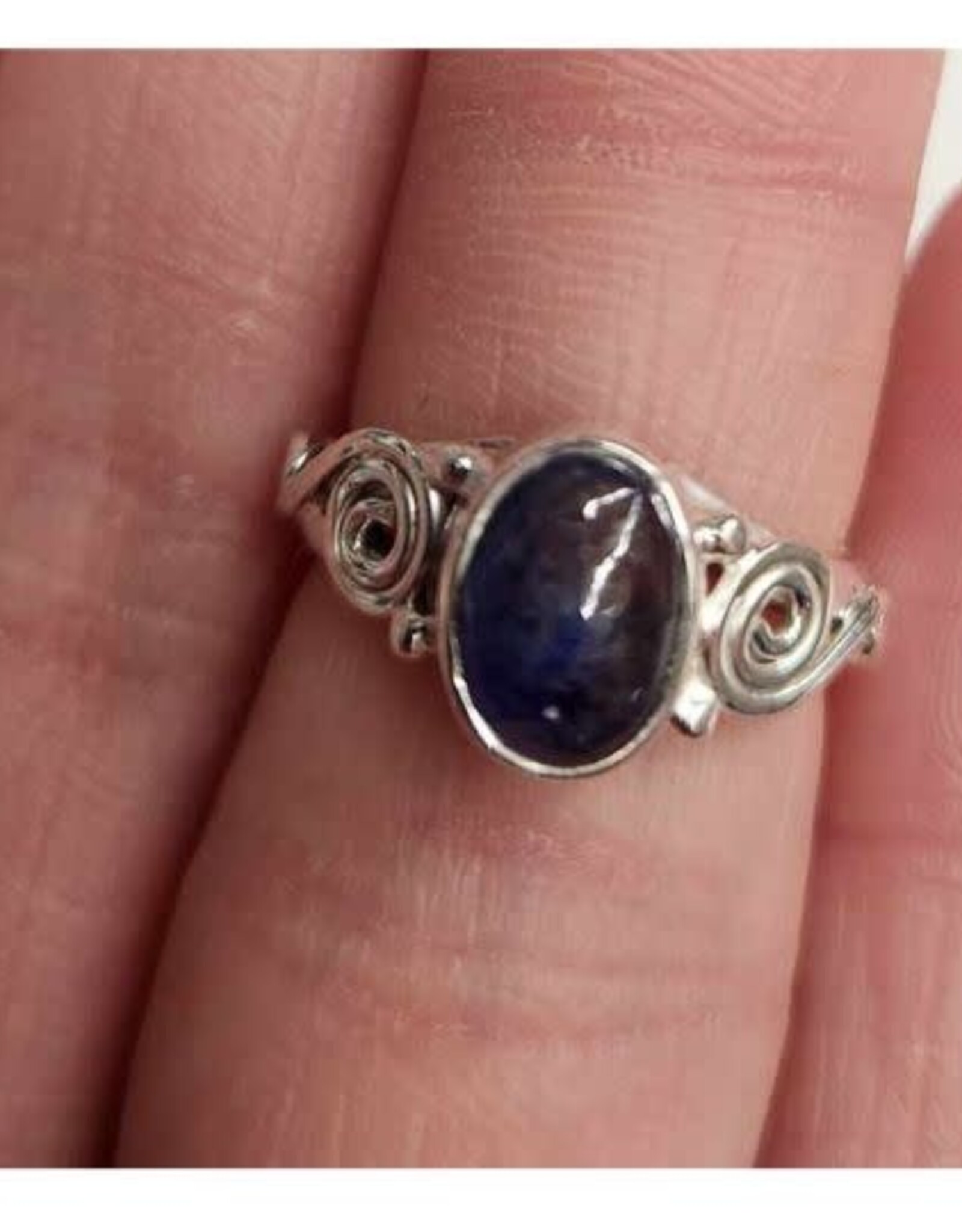 Sapphire Ring  A - Size 5 Sterling Silver