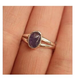 Tanzanite Ring - Size 10 Sterling Silver