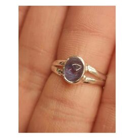 Tanzanite Ring C - Size 5 Sterling Silver
