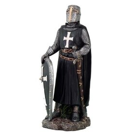 Crusader Knight Statue 12"