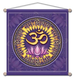 OM Namah Shivaya Meditation Banner 15" x 15"