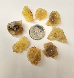 Yellow Fluorite Clusters (Moscona Mine)