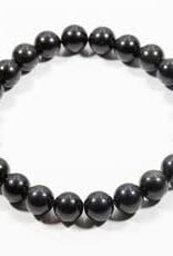 Black Obsidian Men's Bracelet 8MM - 8-8.5"