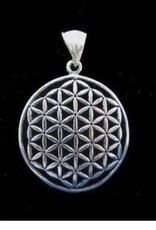 Flower of Life 3/4" Pendant Sterling Silver