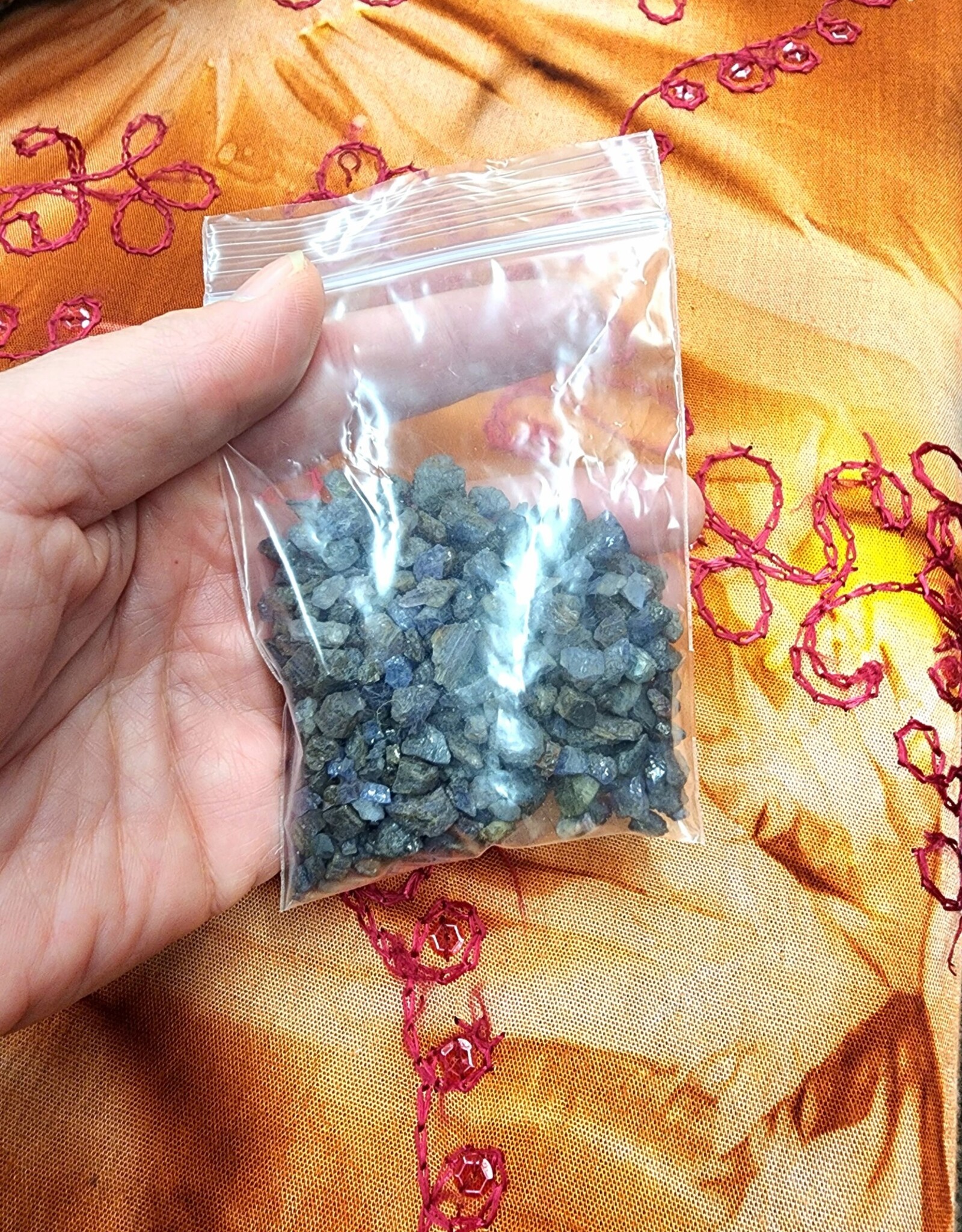 Crushed Crystal Chips -  Sapphire 92g