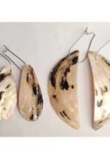 Lake Erie Shell Dangle  Earrings