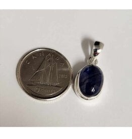 Sapphire Pendant B Sterling Silver