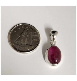 Ruby Pendant D Sterling Silver