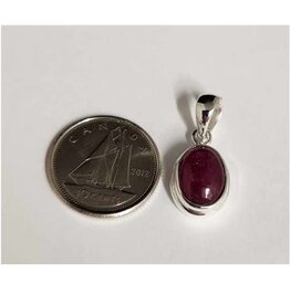 Ruby Pendant A Sterling Silver
